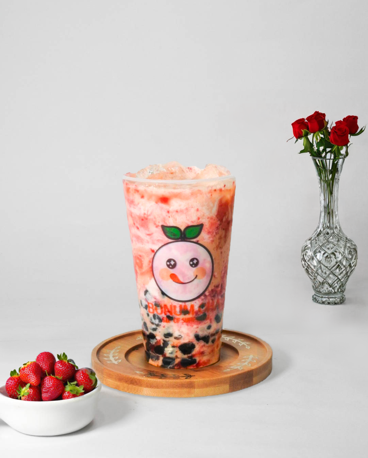 Strawberry Muddy Bubble Tea